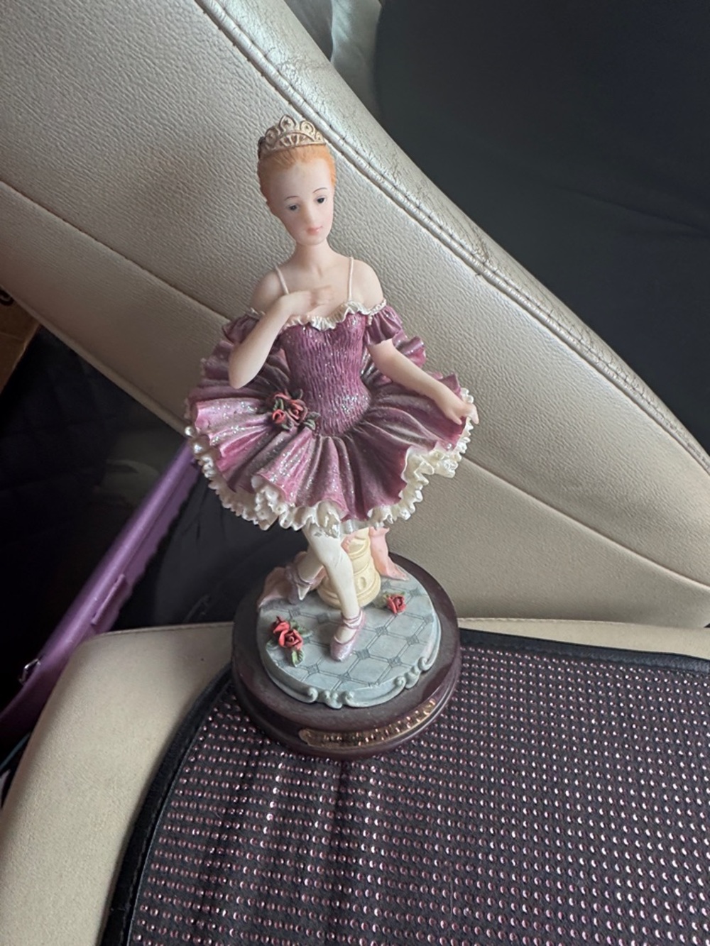 Vintage 9” Montefiori Collection Pink Ballerina Figurine Decorative Accent
